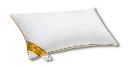 Almohada silis blanca con lineas de oro