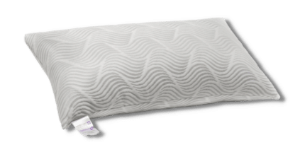 Almohada blanca con relieve ola